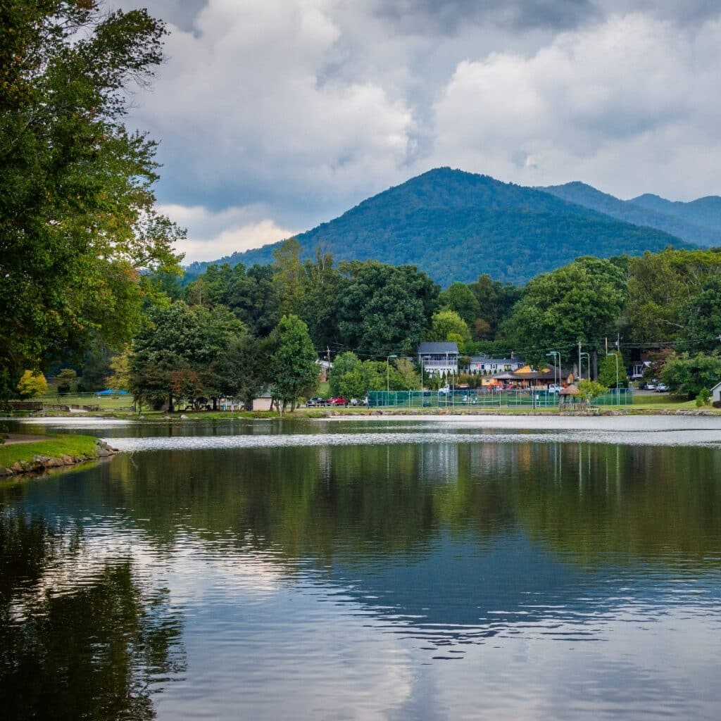 Lake Tomahawk, in Black Mountain, North Carolina.